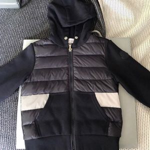 Moncler hooded zip up sweatshirt